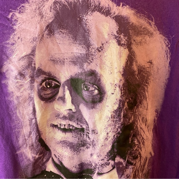Beetlejuice Mens S SMALL 34/36 T-Shirt Graphic Tee Movie Classic Fun Adult Fan - Picture 2 of 10
